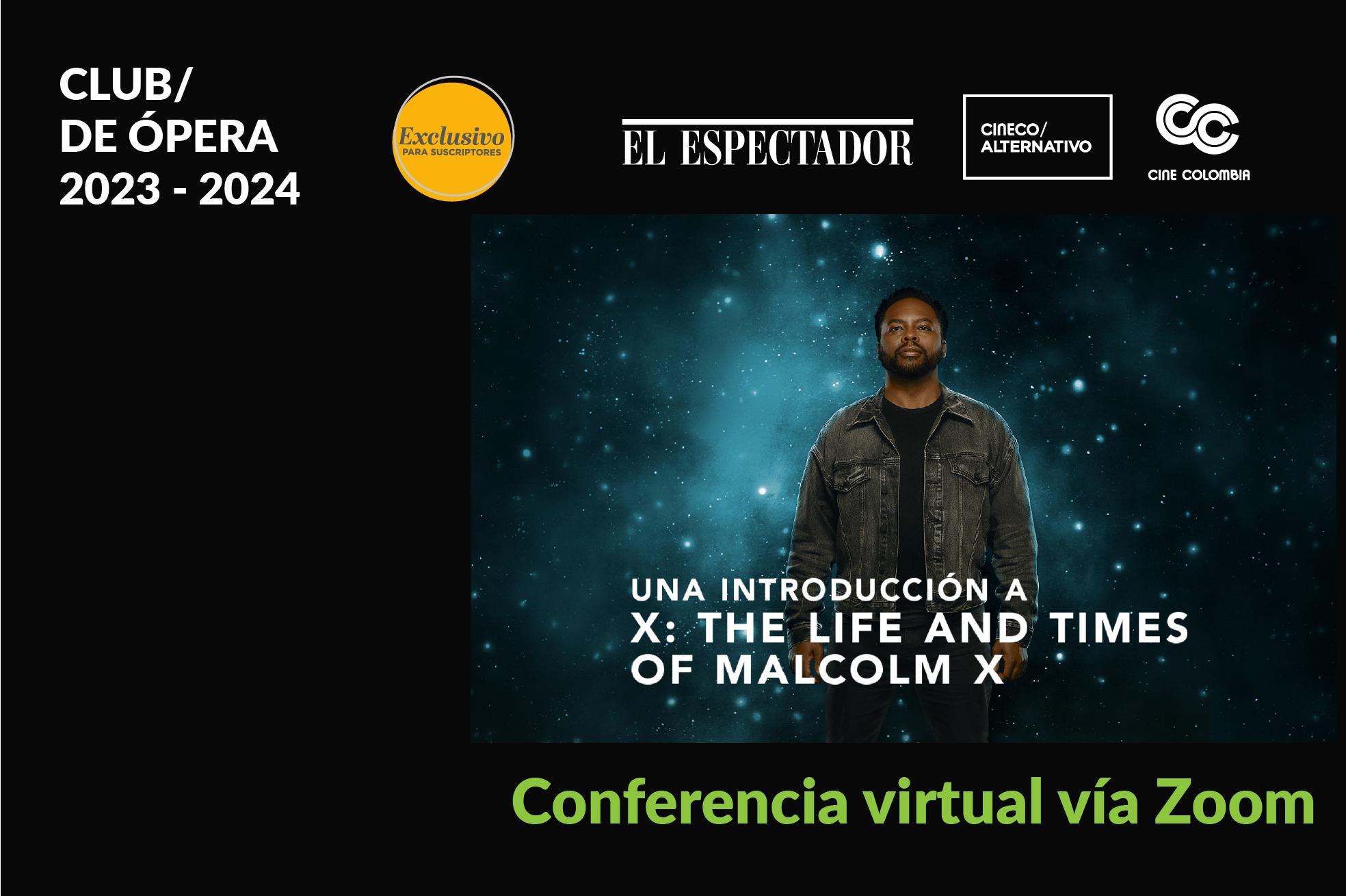 Explorando el legado de Malcolm X en conferencia virtual de Cineco Alternativo