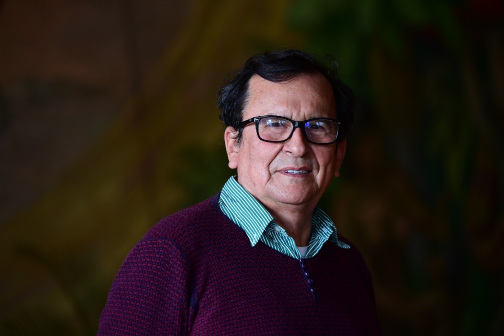 Jose de Jesús Cambio, maestro y líder sindical exiliado en Suecia.