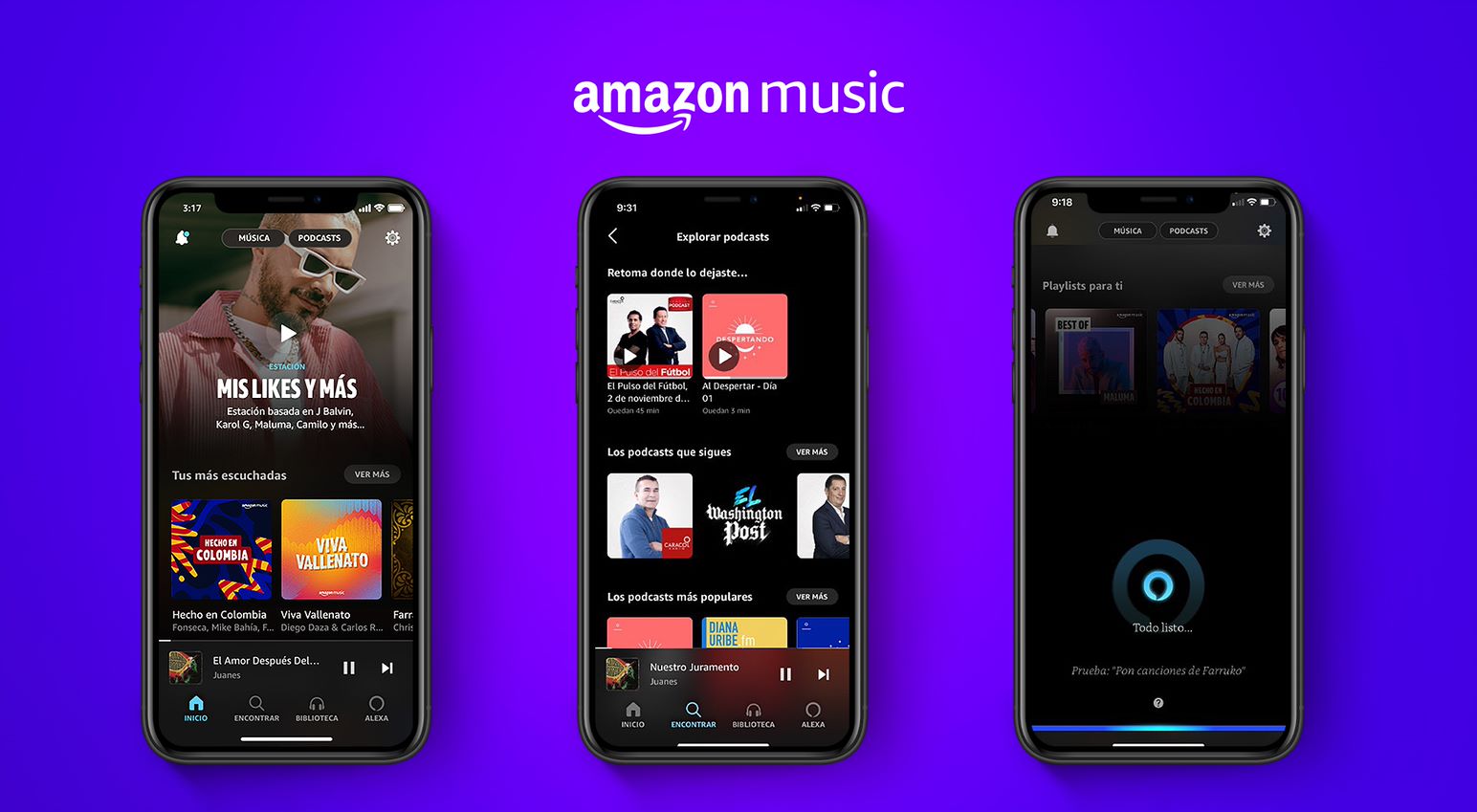 Amazon Music Colombia, 75 millones de canciones en la más alta calidad de audio