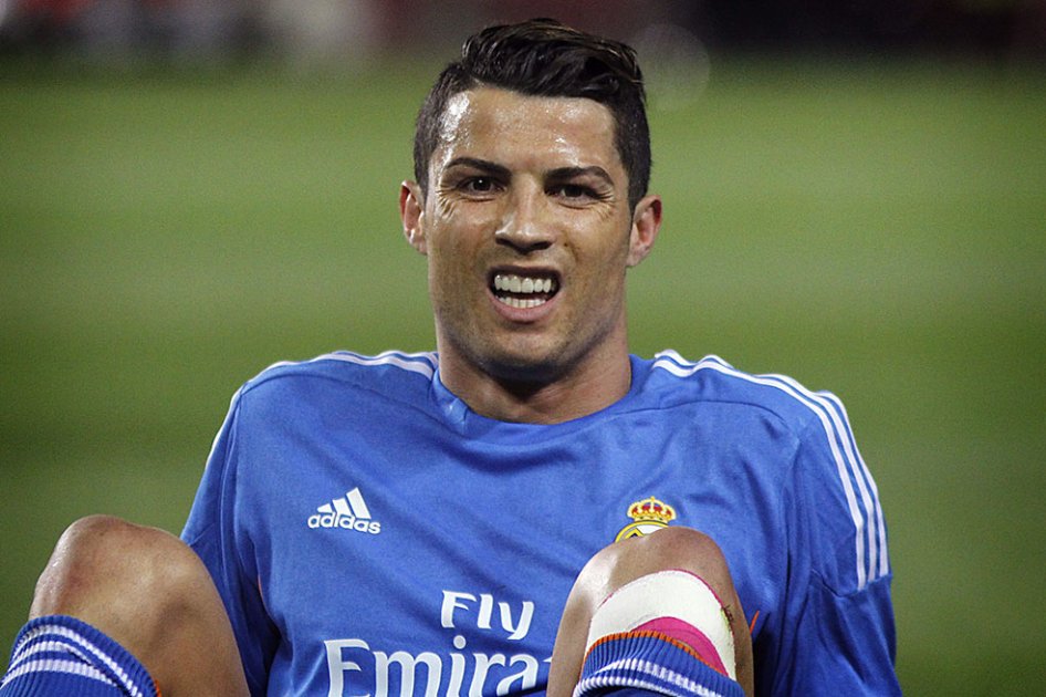 Cristiano Ronaldo ha jugado con una pequeña lesión en su pierna izquierda