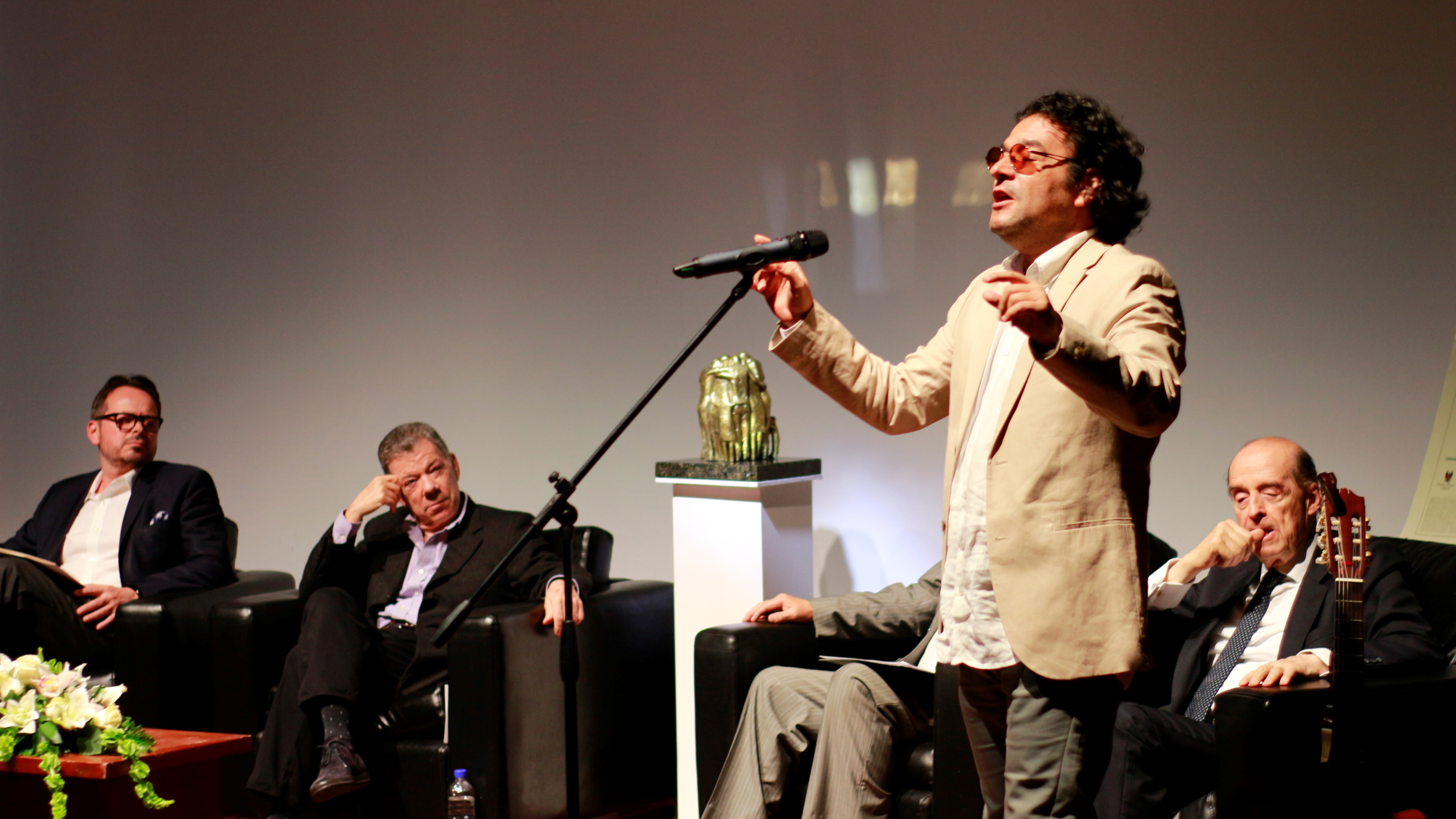Durante el evento, se presentó el cantante John Harold Dávila con "Cuando volvemos a casa" y "Esperando vida". Foto: Leonardo Castro - Redepaz