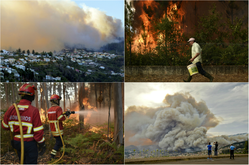 Los voraces incendios que consumen una isla de Portugal