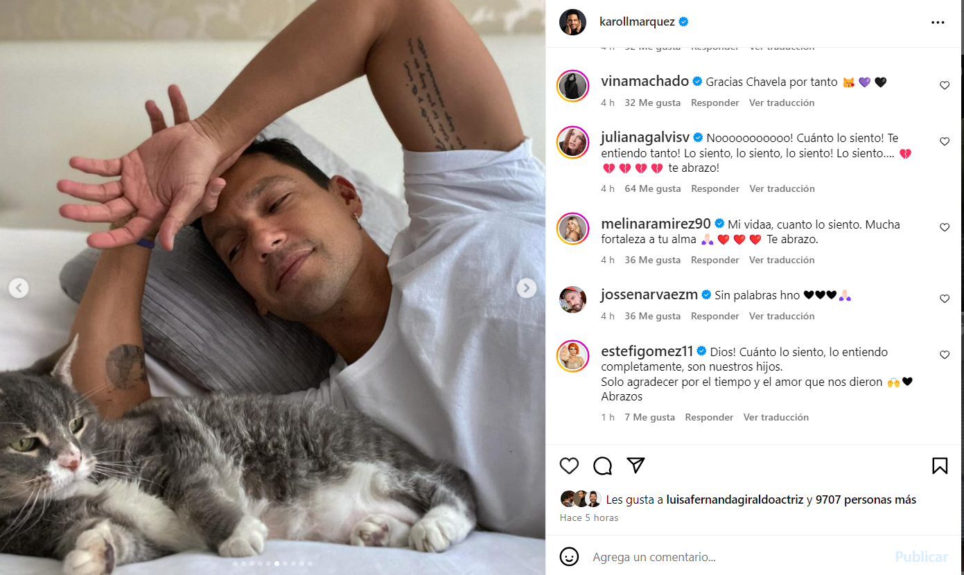 Karoll Márquez, de luto por sensible pérdida: “Gracias, hermosa compañera”