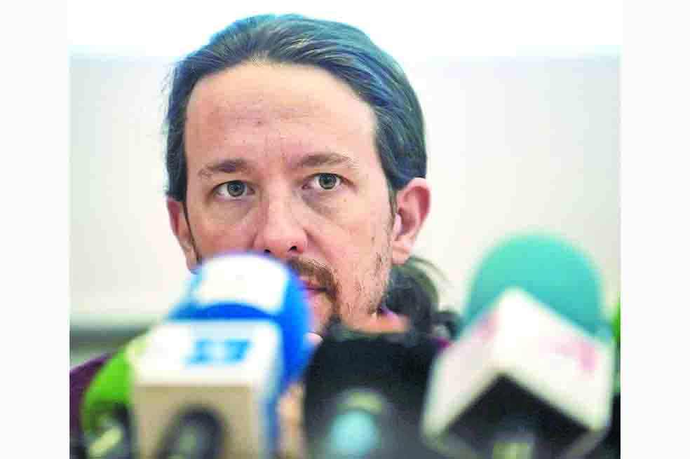 Pablo Iglesias, líder del movimiento político Podemos. /AFP