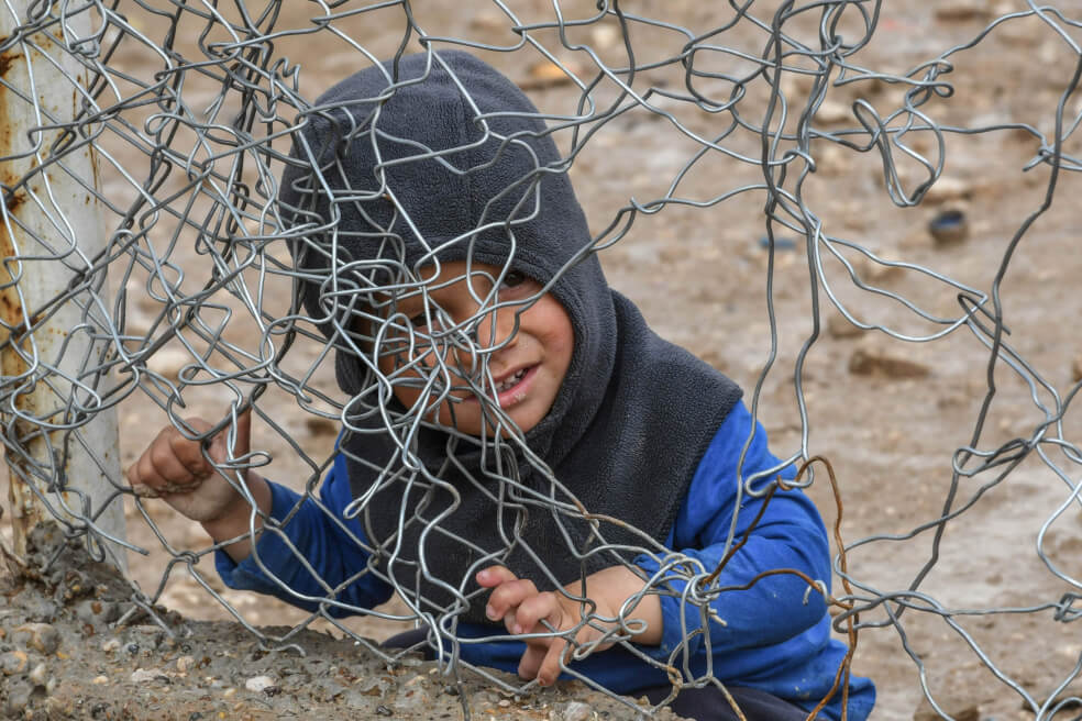 Las tristes imágenes de niños en campamentos de Siria