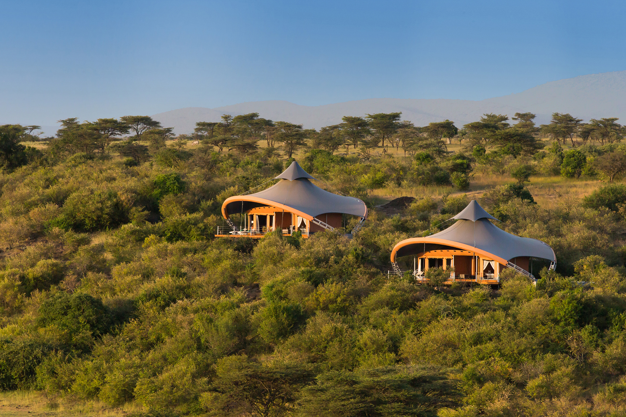 Solo hay 12 suites en forma de carpas.