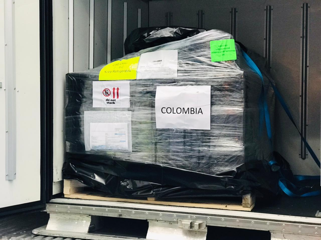 Colombia recibió otras 139.800 dosis de AstraZeneca este domingo