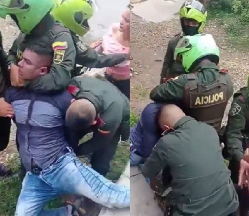 Investigarán a patrulleros que redujeron a un hombre con llave en el cuello