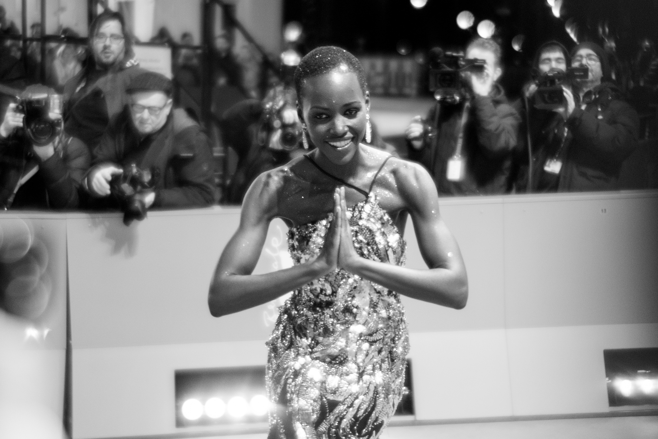 La actriz kenianomexicana de cine y televisión Lupita Nyong'o.