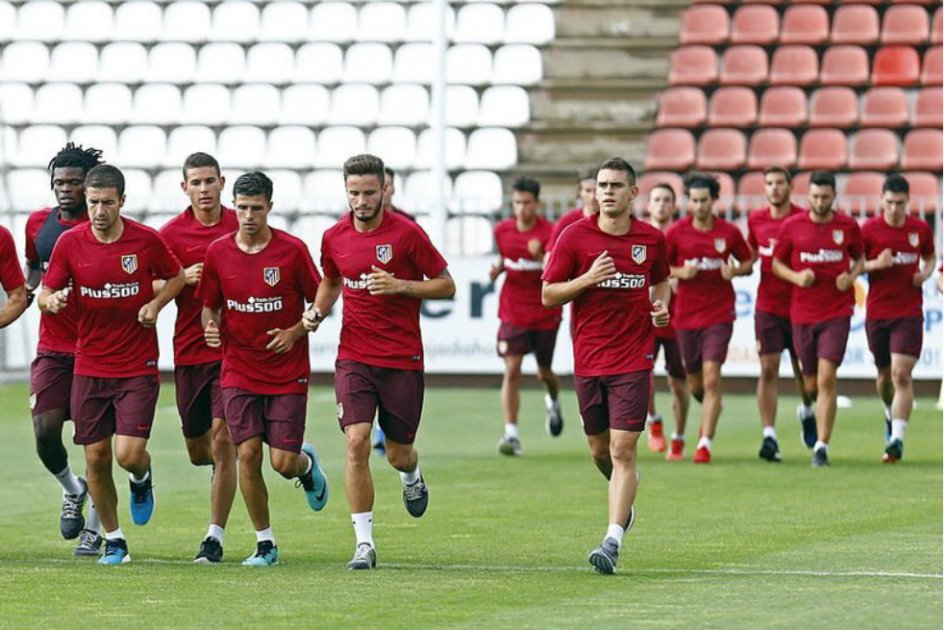 Rafael Santos Borré cumplió su primer entrenamiento con el Atlético de Madrid