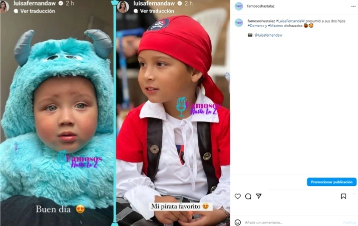 Luisa Fernanda W dejó ver de qué va a disfrazar a sus dos hijos