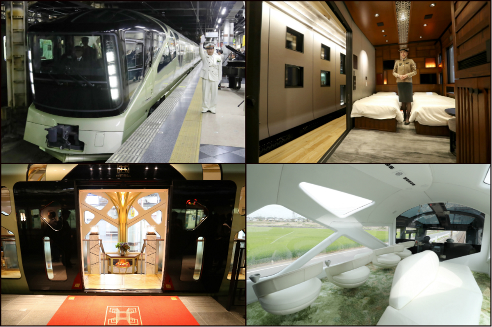 Imágenes: el lujoso tren-crucero que atraviesa Japón a toda velocidad