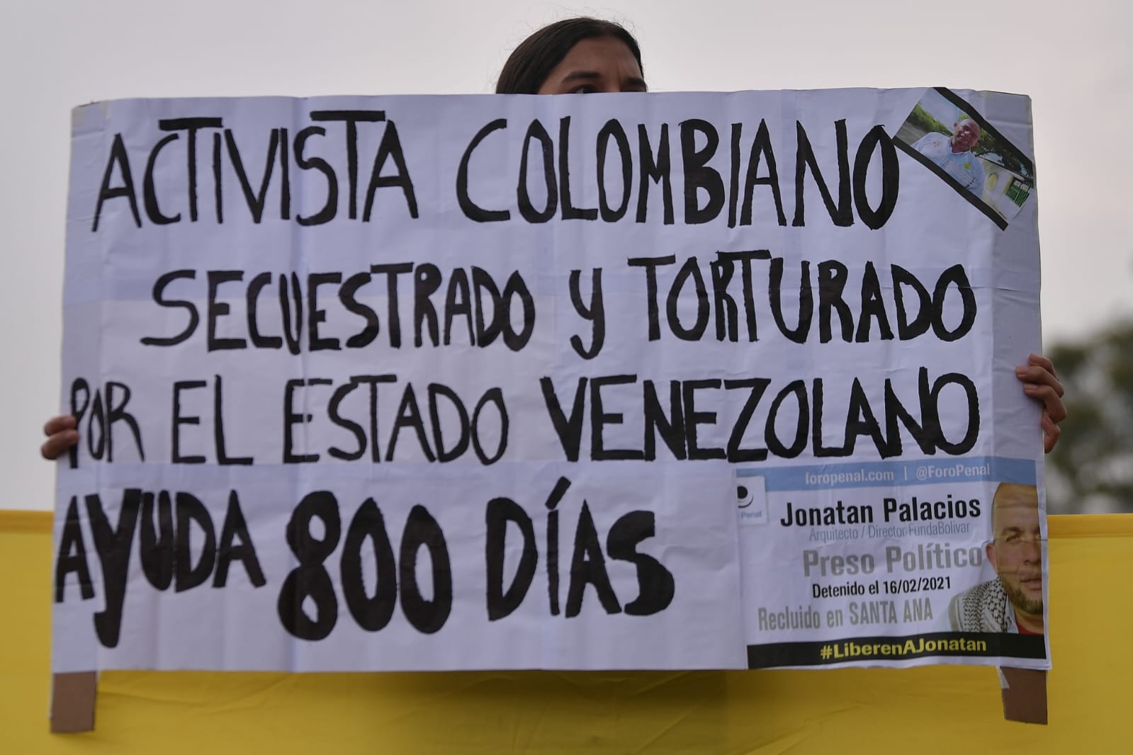 Protesta contra la cumbre por Venezuela