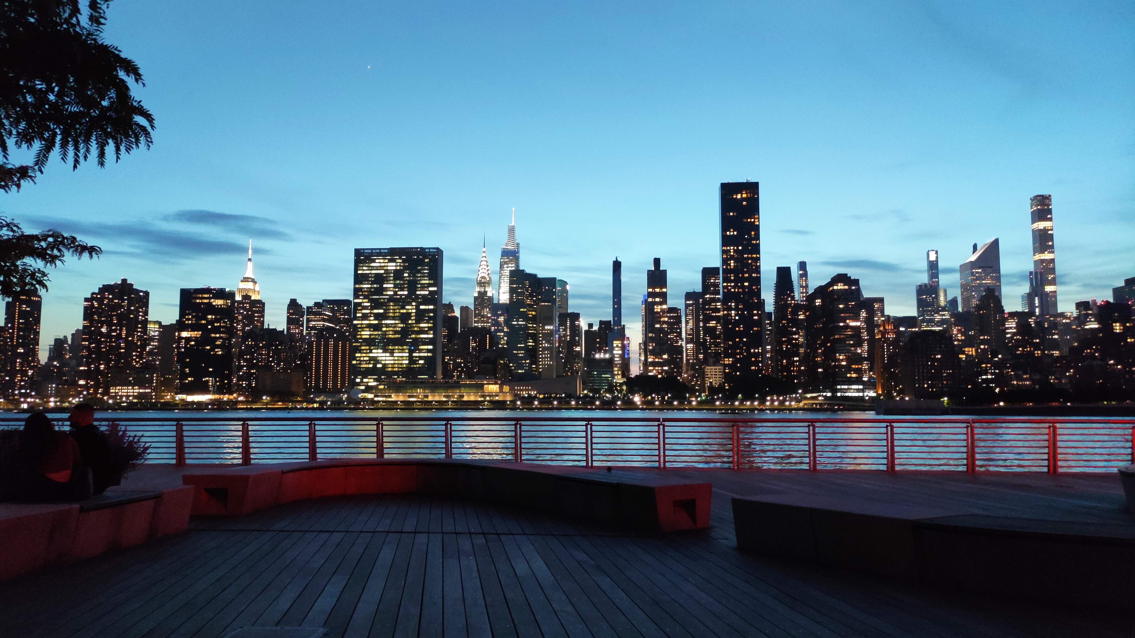 Vistas de Manhattan desde Gantry Plaza State Park, en Queens.