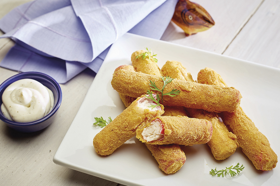 Prepara palmitos de cangrejo apanado en solo 15 minutos