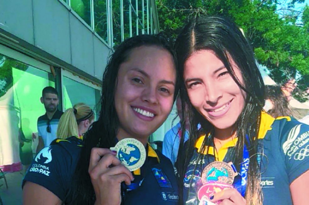 Colombia ganó doble oro en el Mundial de Natación con Aletas