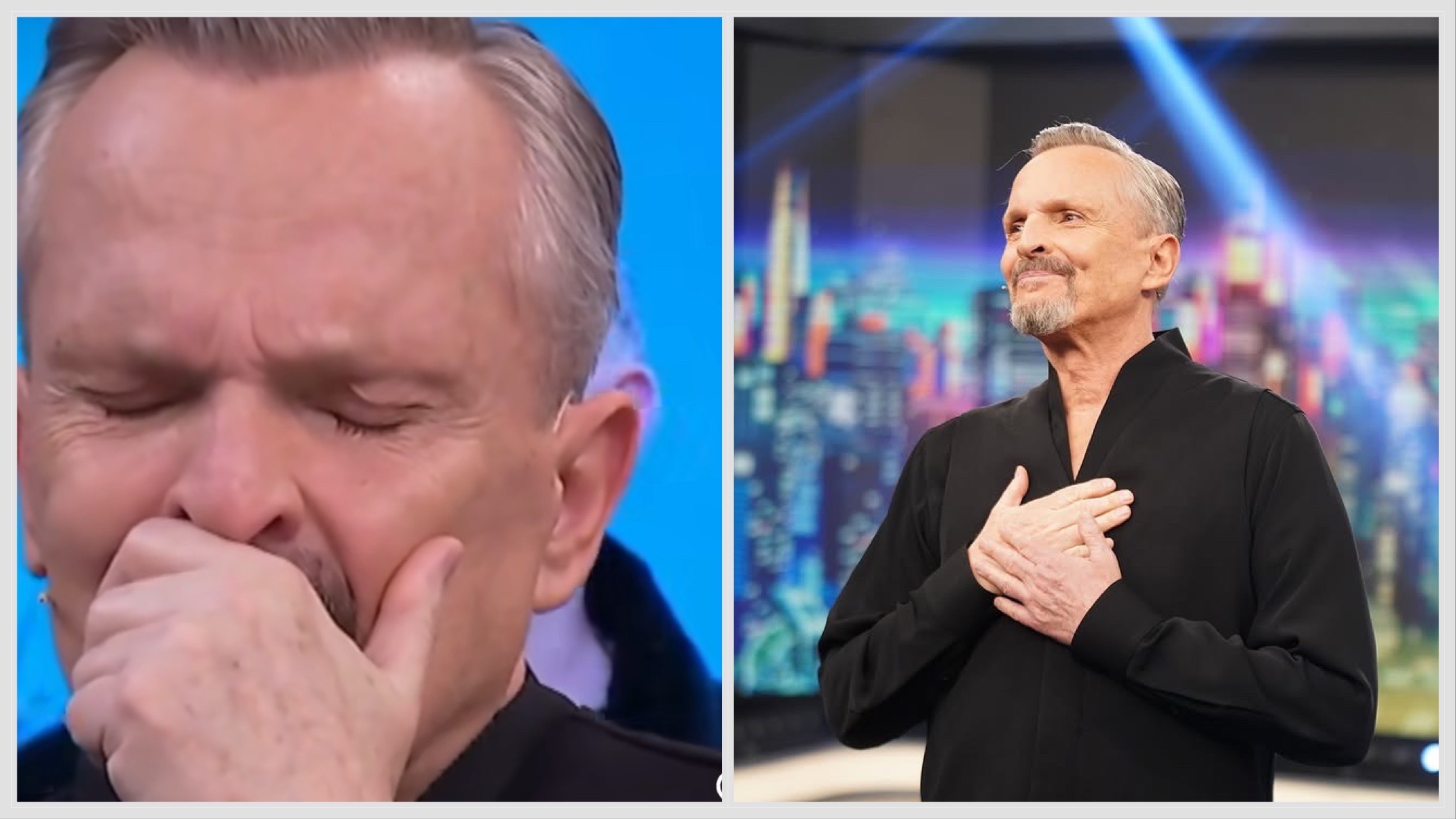 Miguel Bosé lloró en vivo por su mamá. Presentador tuvo que consolarlo: Video