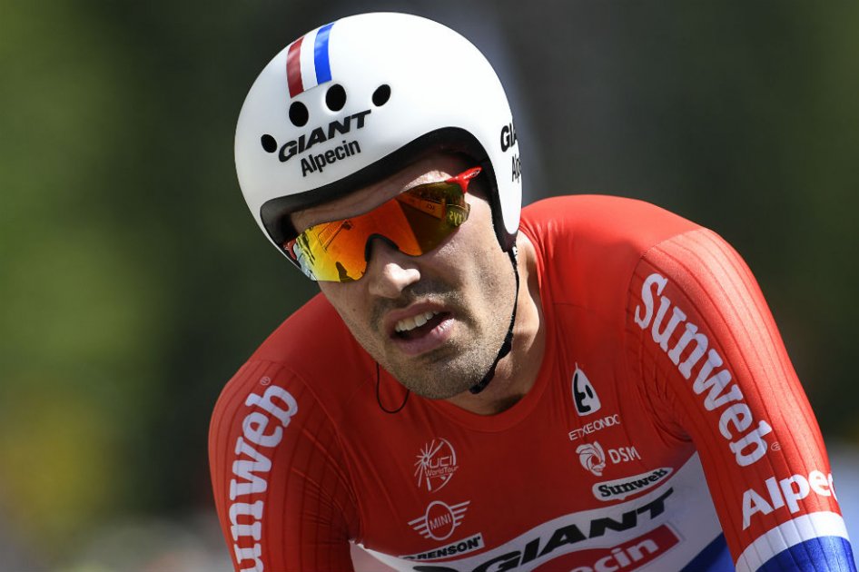 Tom Dumoulin se retiró del Tour de Francia. Foto: AFP