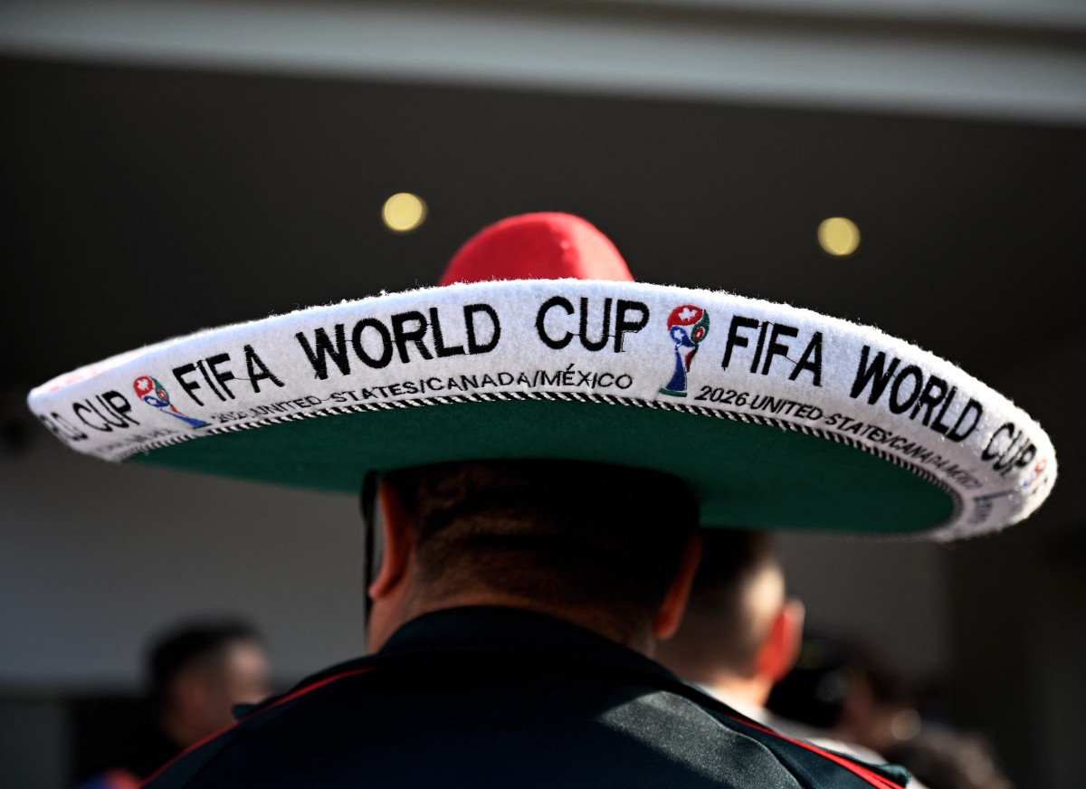 A Mexican fan arrives before the inauguration of Banorte Stadium (formerly known as Azteca), for a friendly match between Mexico and Portugal, in Mexico City on March 28, 2026.