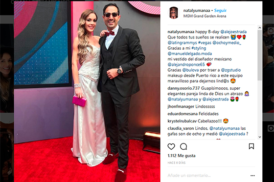 Nataly Umaña y Alejandro Estrada se casaron en Las Vegas