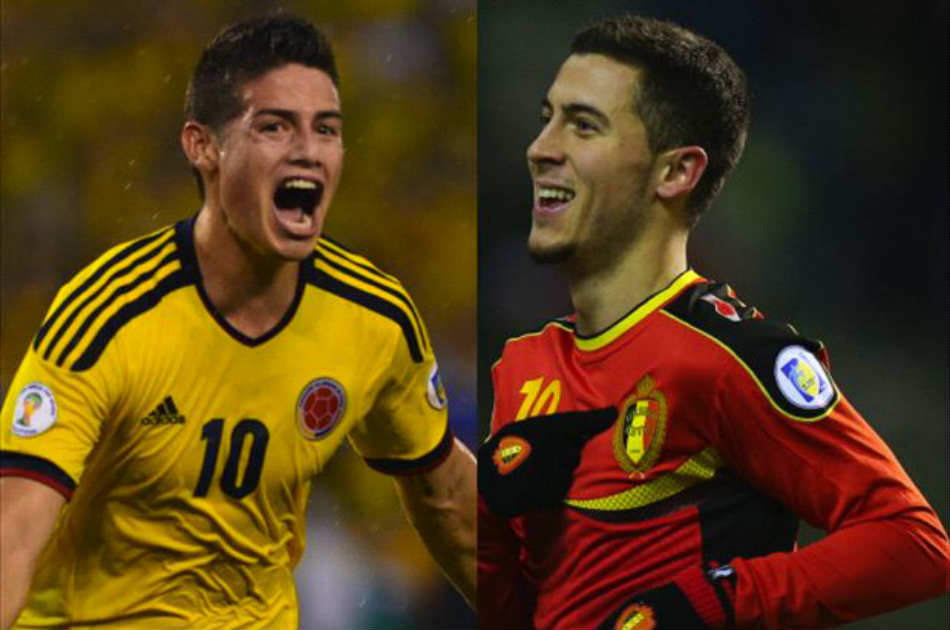 Bélgica vs. Colombia, partido de alto calibre