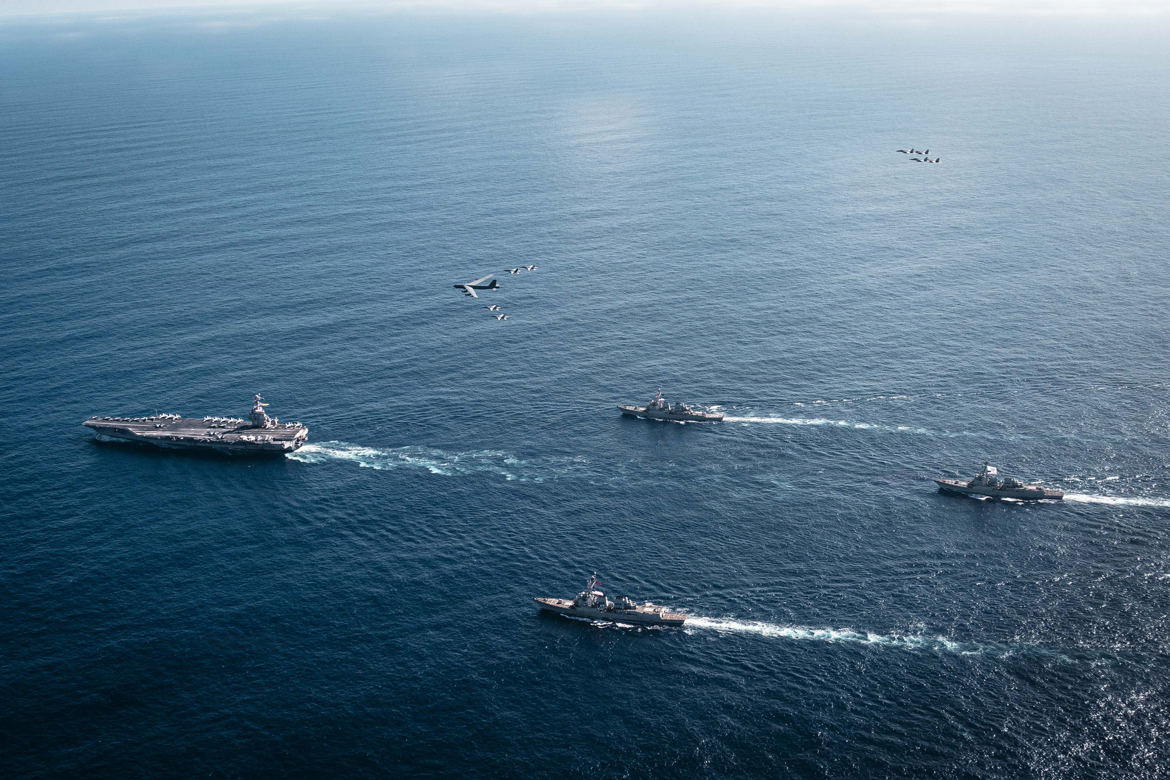 EE. UU. publica primeras imágenes del USS Gerald Ford en el Caribe