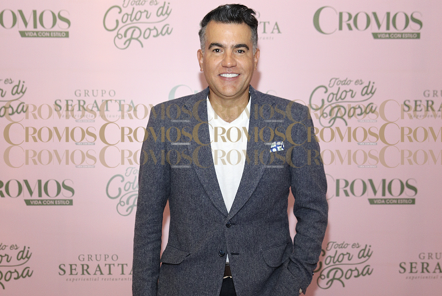 El presentador asistió recientemente al lanzamiento del nuevo portal web de Cromos.