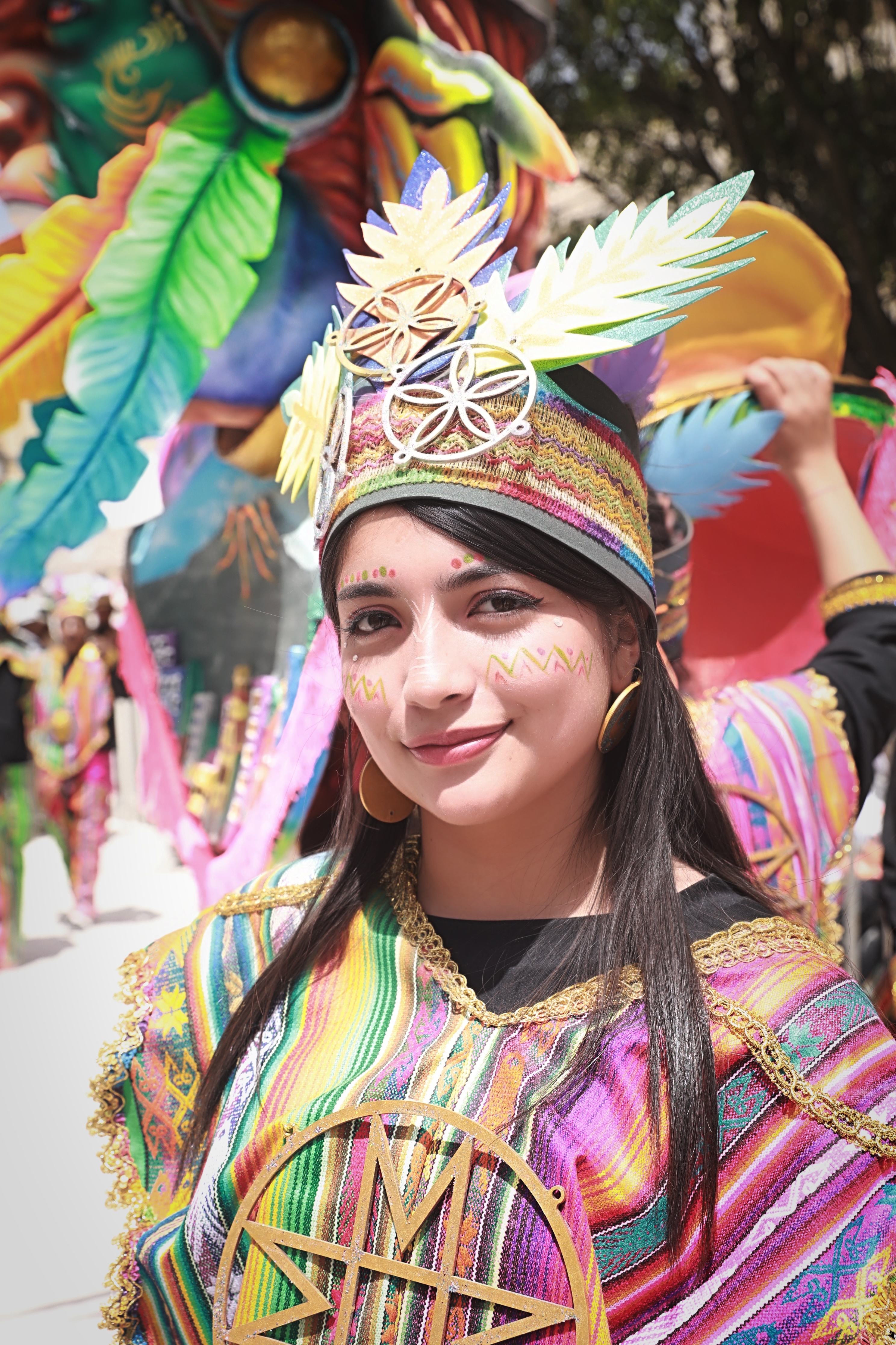 Rostros del Carnaval de Negros y Blancos de Pasto 2024