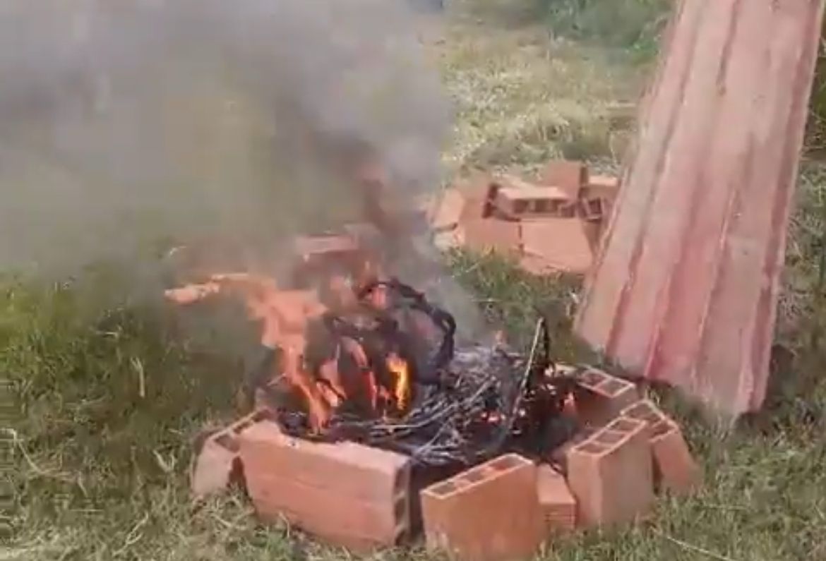 Contratistas de Emcali fueron retirados tras ser sorprendidos quemando cable