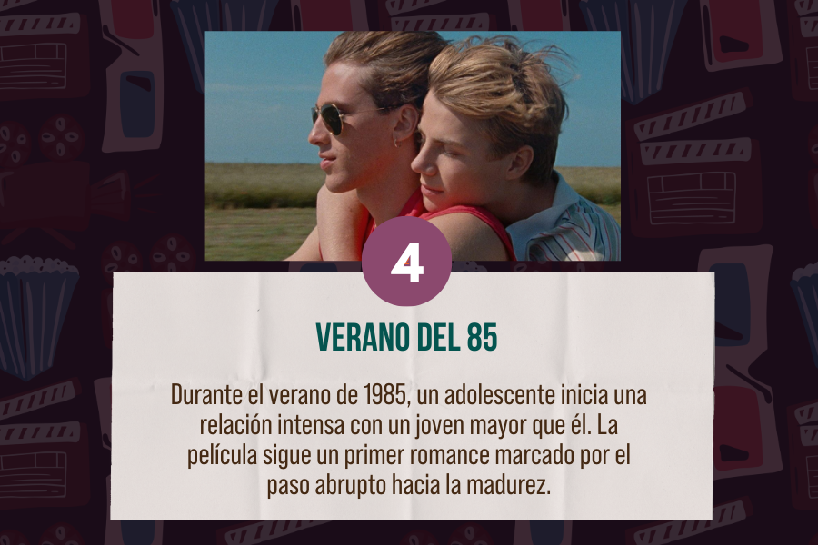 10 películas que narran romances entre hombres.
