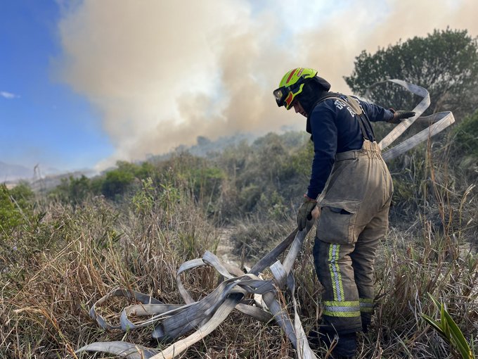 Incendio en el sector de Mochuelo II en Ciudad Bolívar.