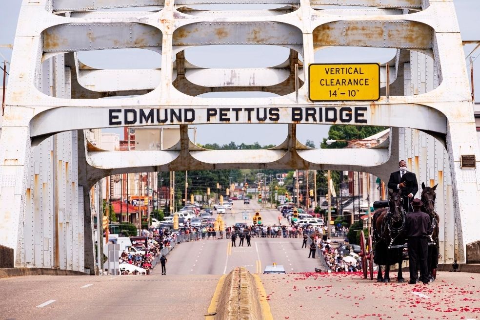 Estados Unidos rinde homenaje a John Lewis, icono de a lucha por los derechos civiles.