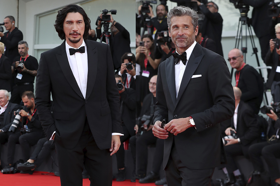 Adam Driver y Patrick Dempsey enamoran en la alfombra roja más top de Venecia