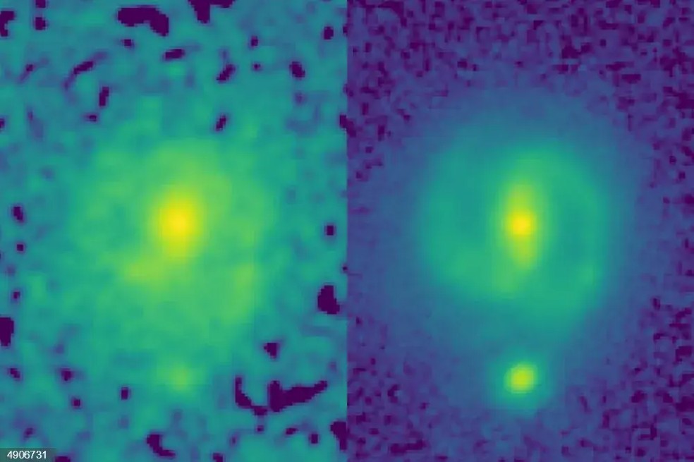 Una de las herramientas de este telescopio le permite mirar a través del polvo y revelar la estructura subyacente y la masa de galaxias distantes.