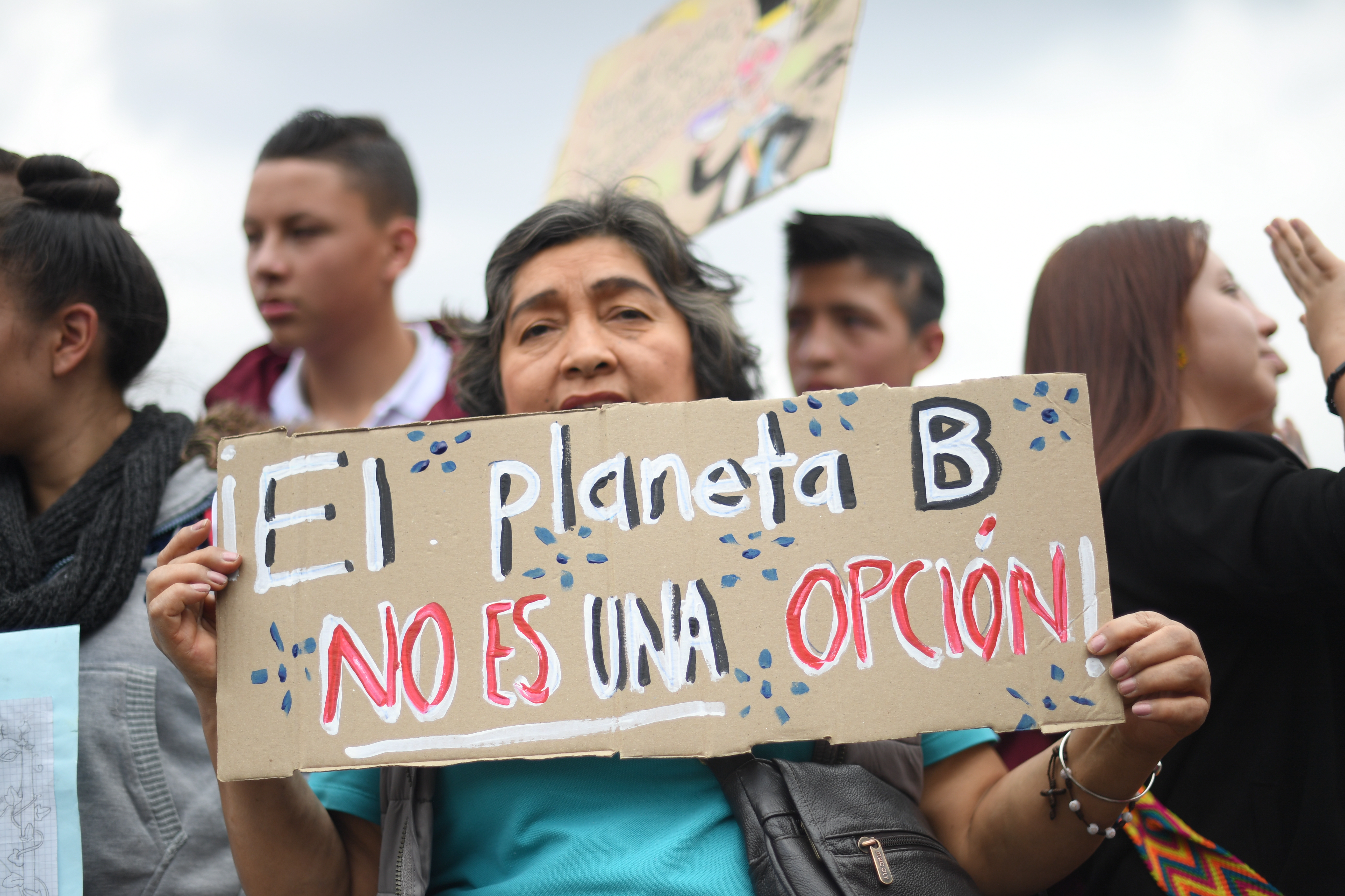 Estudiantes salieron a las calles de la capital, sumándose al movimiento mundial que busca denunciar la inacción de los gobiernos en temas climáticos y solicitando medidas drásticas para reducir la contaminación.
