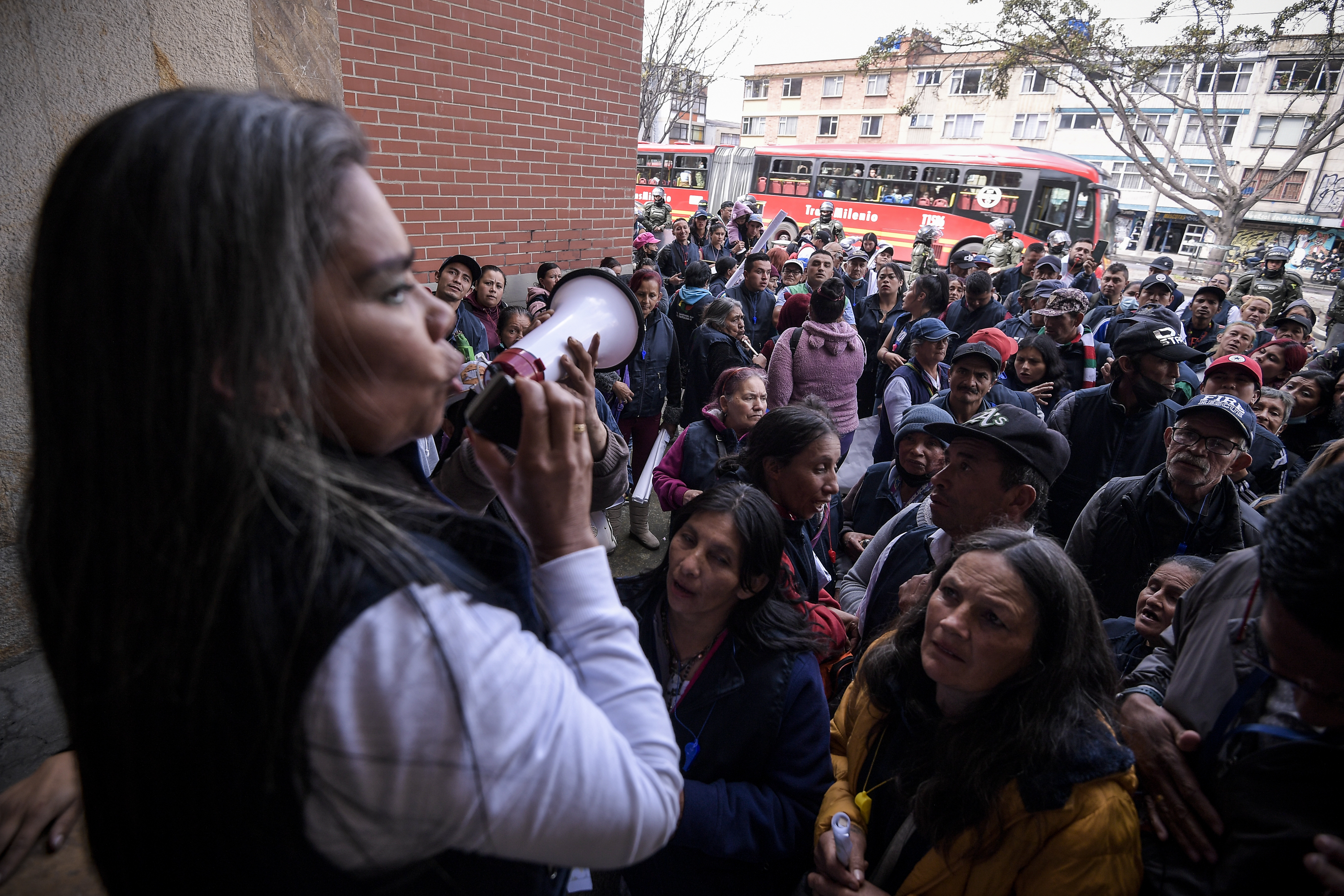 Protesta de Recicladores en Bogotá