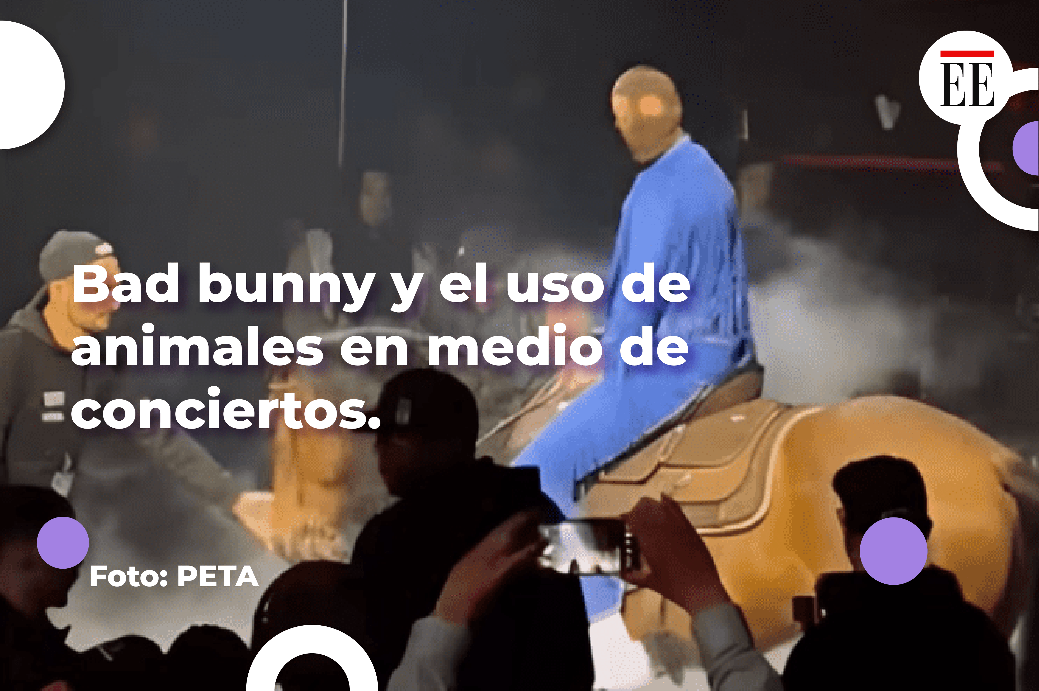 Bad Bunny y el uso de animales en medio de conciertos