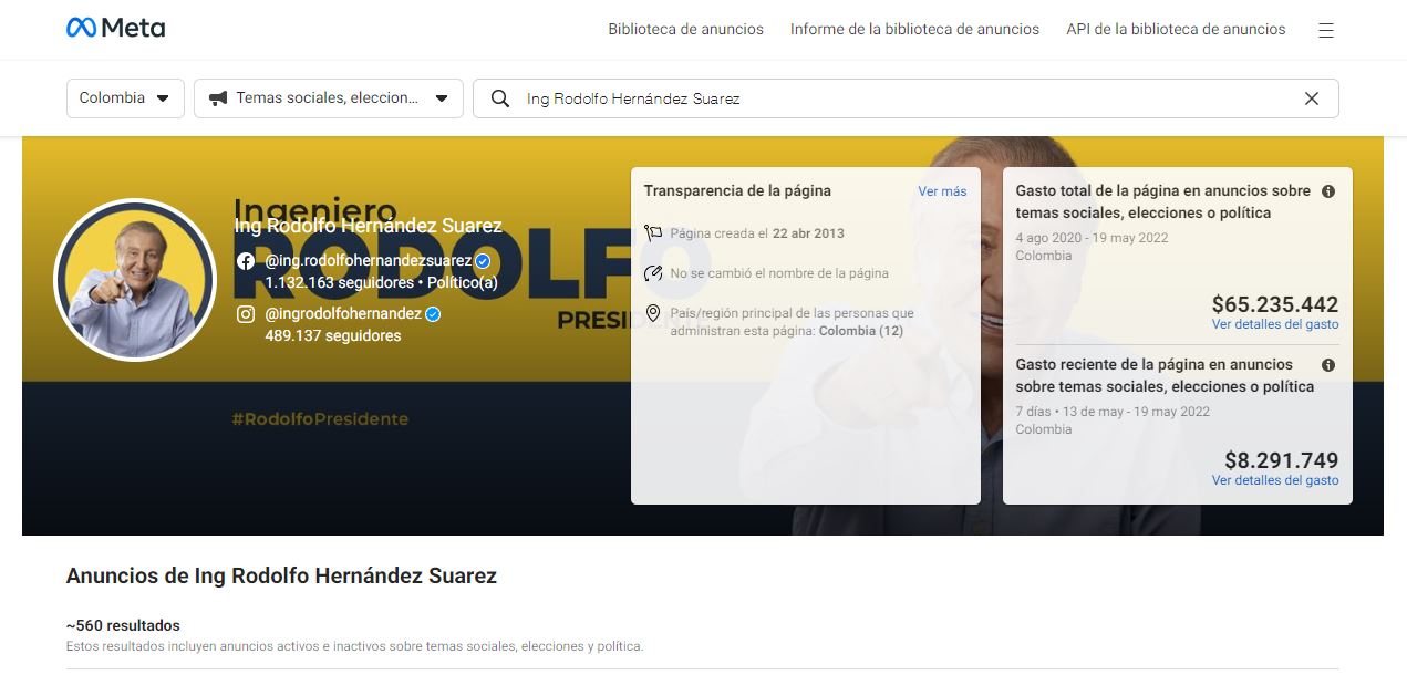 Con la herramienta “Transparencia para publicidad electoral” de Facebook, este diario revisó los avisos y montos que han pagado los candidatos a la presidencia en los próximos comicios.