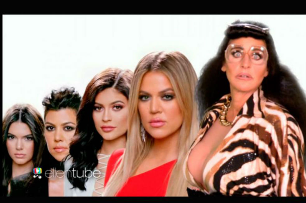 Ellen DeGeneres dio vida a ‘Karla’ la hermana perdida de las Kardashian