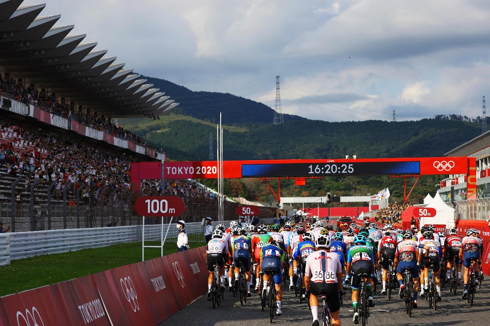 El exclusivo público que disfrutó del ciclismo olímpico en el Autódromo de Fuji