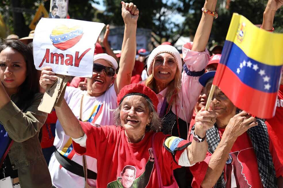 Chavistas celebraron hoy el inicio de la revolución bolivariana hace 27 años