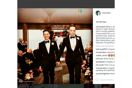 Se conocen más detalles de la boda del actor de «The Big Bang Theory»