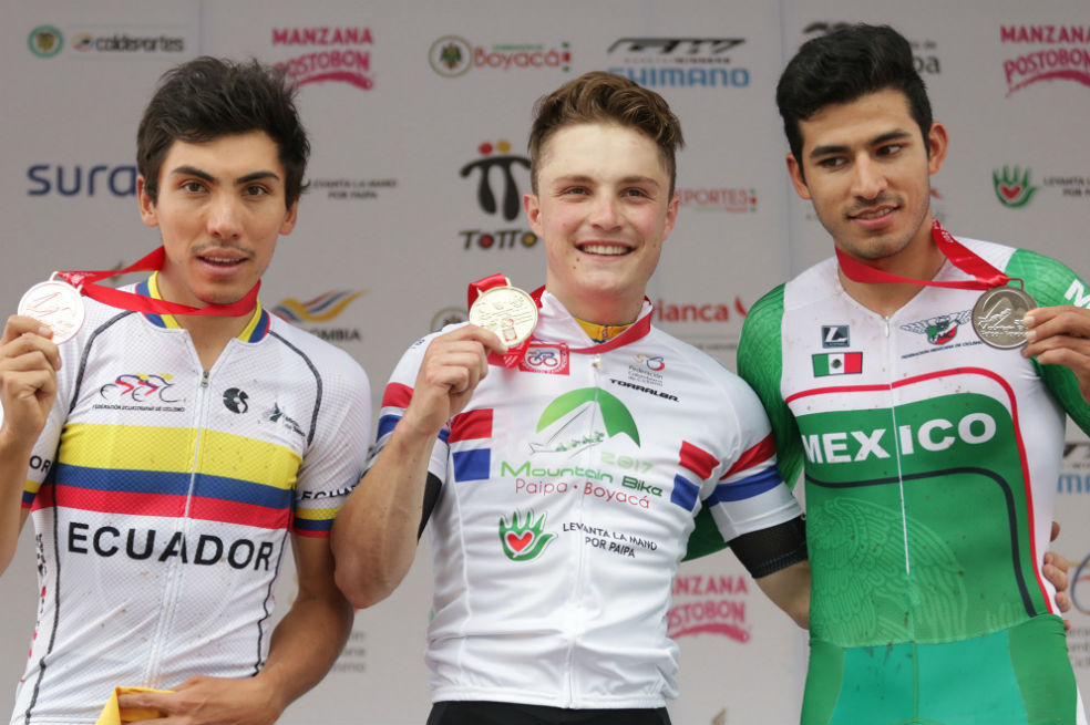Santiago Mesa, primer oro para Colombia en el Panamericano de ciclomontañismo