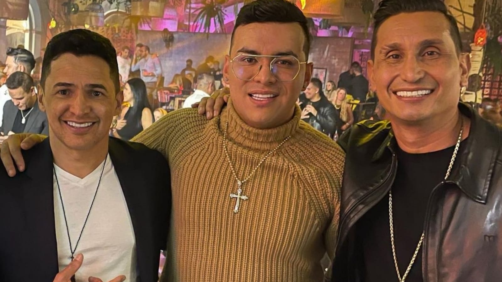 Jorge Celedón, Yeison Jiménez y Hebert Vargas.