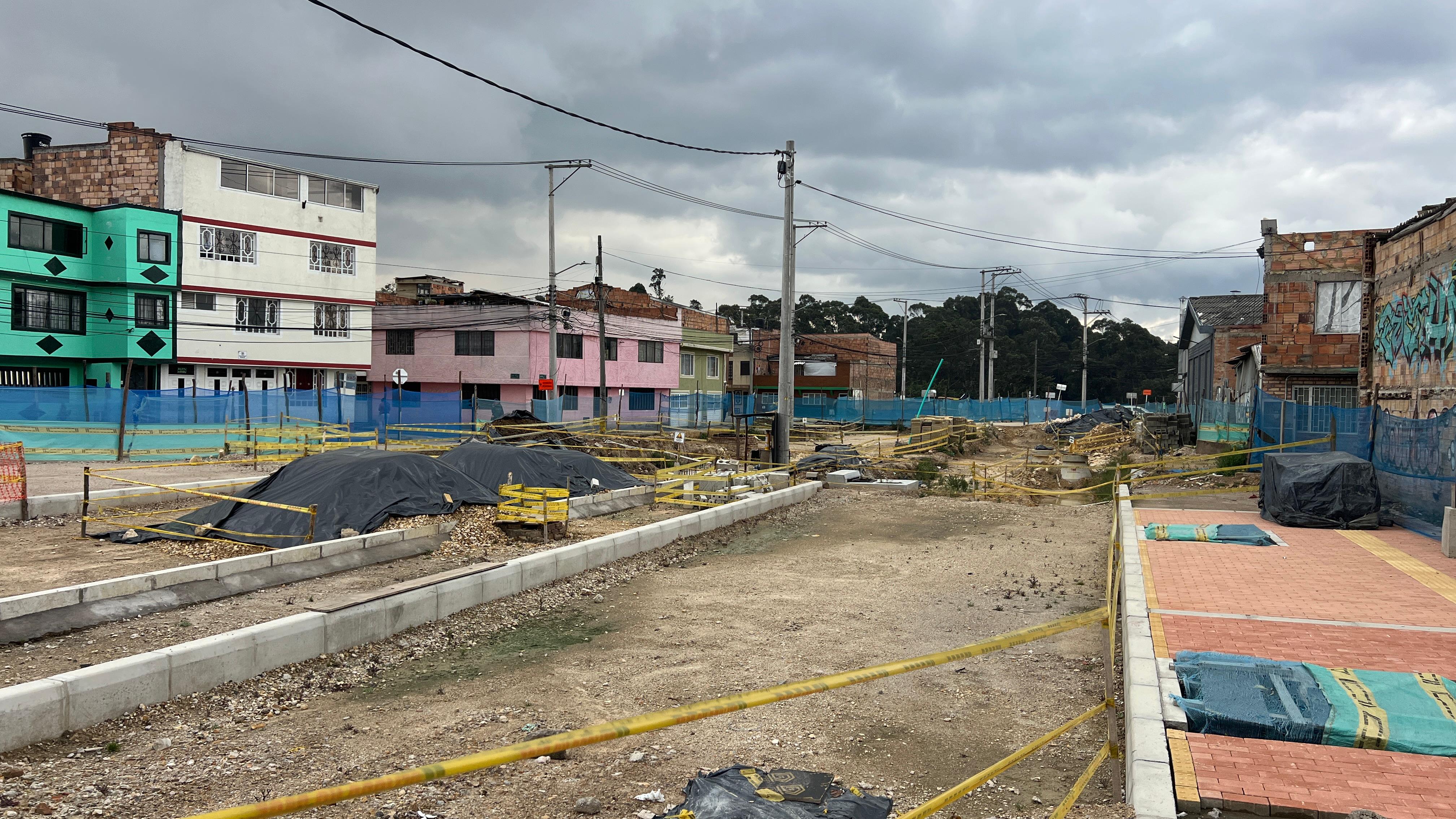 Obras de ampliación av. Las Torres.