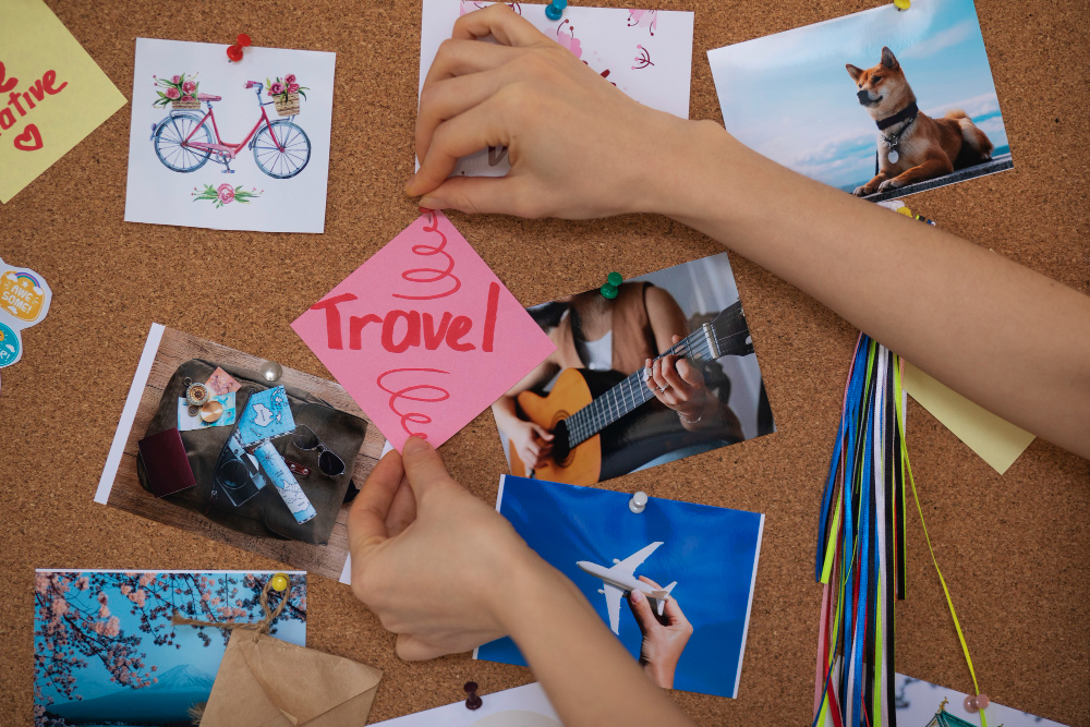 Así puede crear el vision board de viajes ideal para 2025