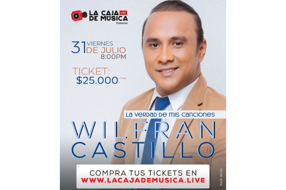 La caja de música live: este viernes será el turno de Wilfran Castillo