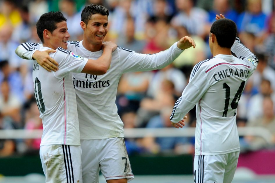 Chicharito Hernández se estrenó como goleador con Real Madrid con un doblete histórico
