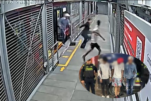 Tres capturados tras robar celulares dentro de un articulado de Transmilenio