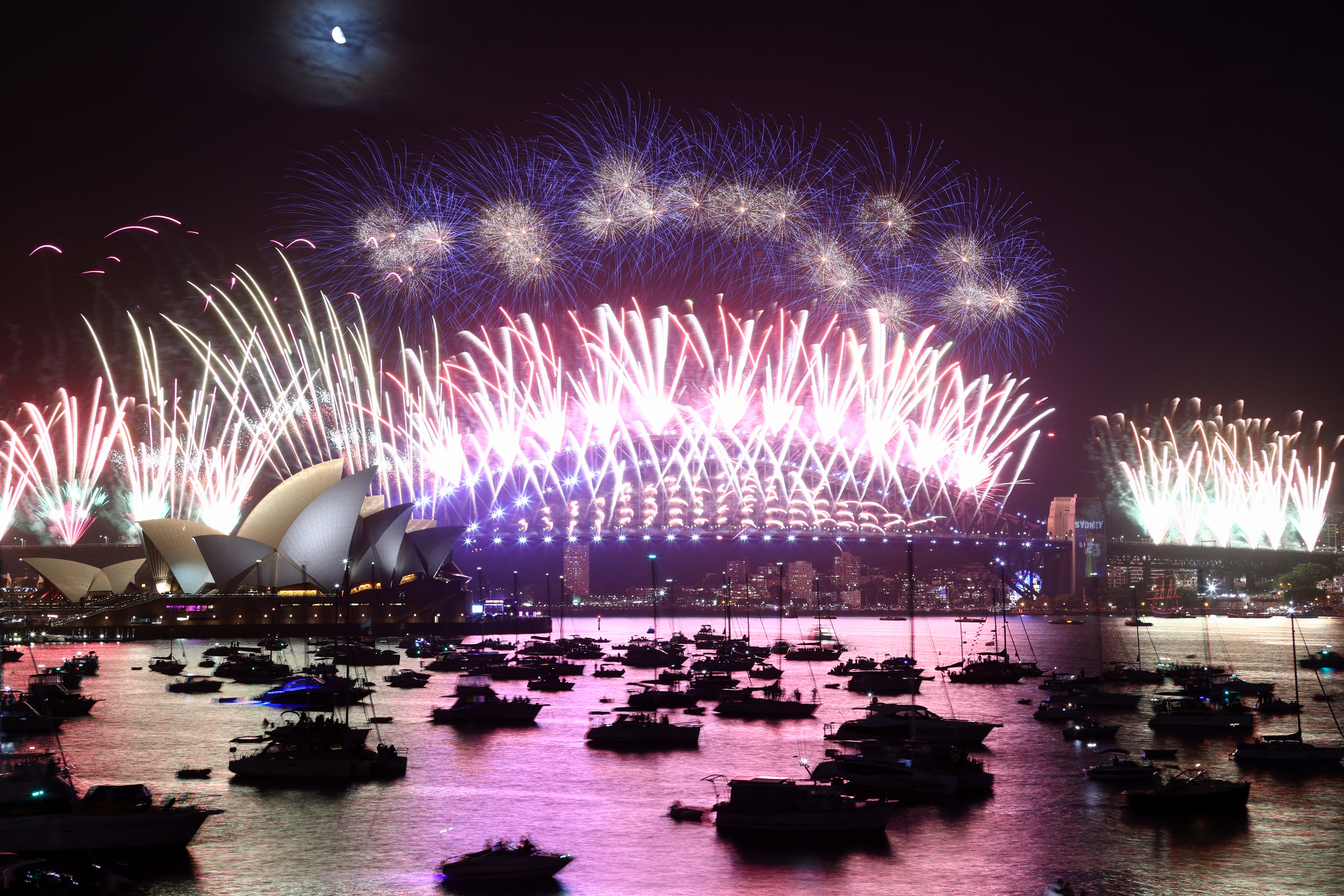 Así recibió el año nuevo Australia